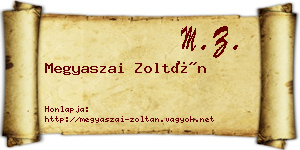 Megyaszai Zoltán névjegykártya