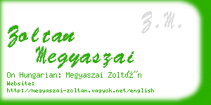 zoltan megyaszai business card